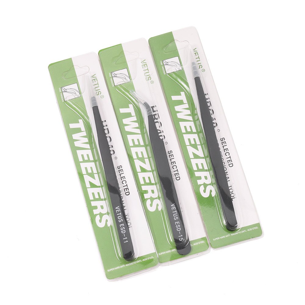 Anti-Static Bent Nose Tweezers for Diamonds