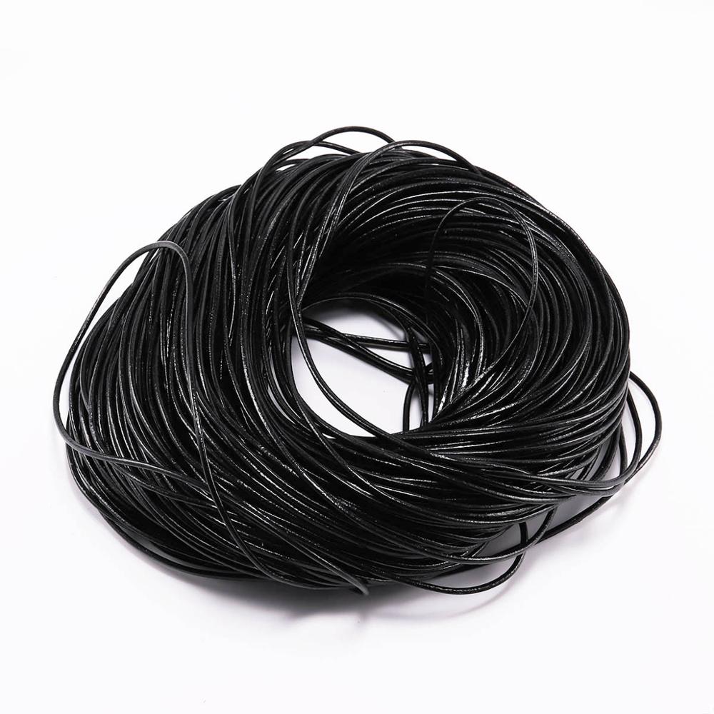 1.5 2 2.5 3 4 5 6mm Genuine Cow Leather Round Thong Cord, 2-5m lot