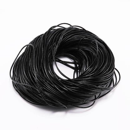 1.5 2 2.5 3 4 5 6mm Genuine Cow Leather Round Thong Cord, 2-5m lot