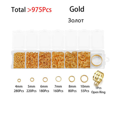 Open Jump Ring Connectors Set, 975pcs