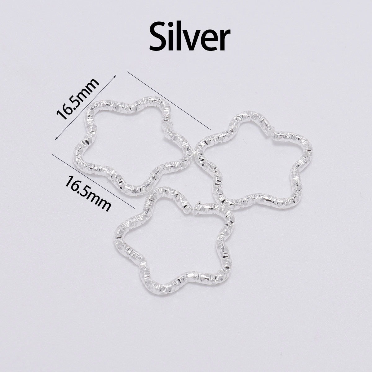 30-100pcs 8-20mm Gold Twisted Jump Rings