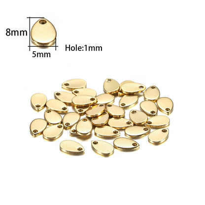 20Pcs Gold/Rose Gold Stainless Steel Charms