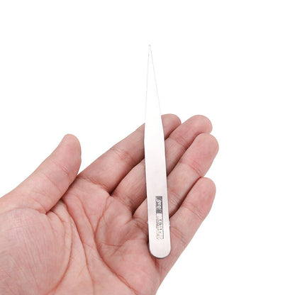 2pcs Anti-Static Bend Long-Nose Tweezers for Bead & Jewelry Sewing