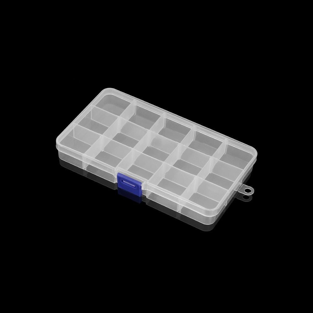 Adjustable Grids Jewelry Beads Storage Box