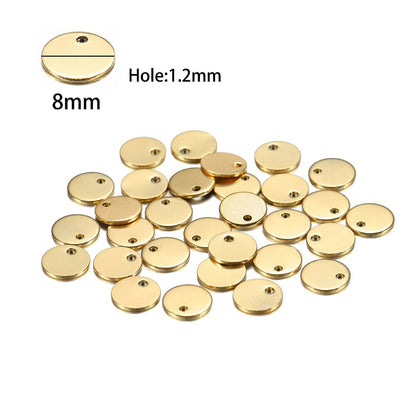 20Pcs Gold/Rose Gold Stainless Steel Charms