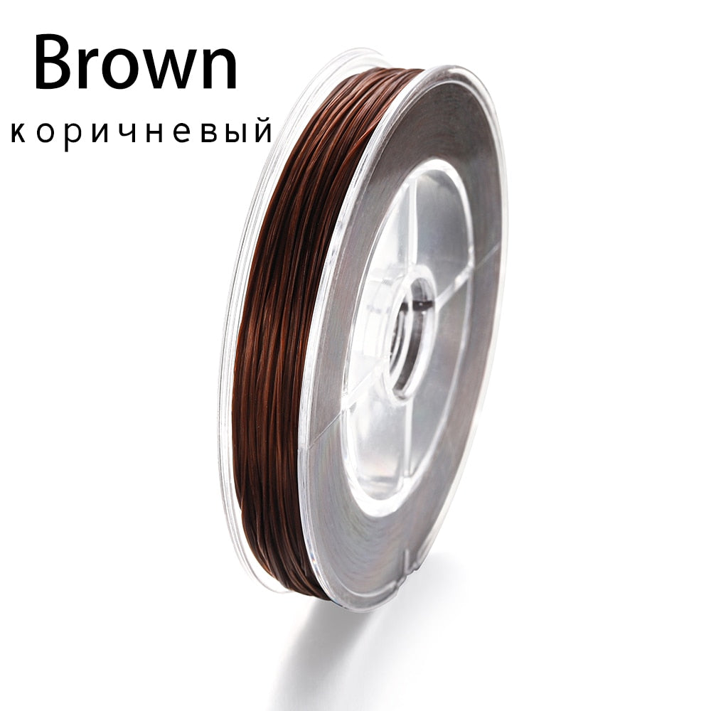 Flexible Beaded Elastic Cord, 50 Meters