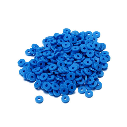 6mm Flat Round Polymer Resin Clay Beads