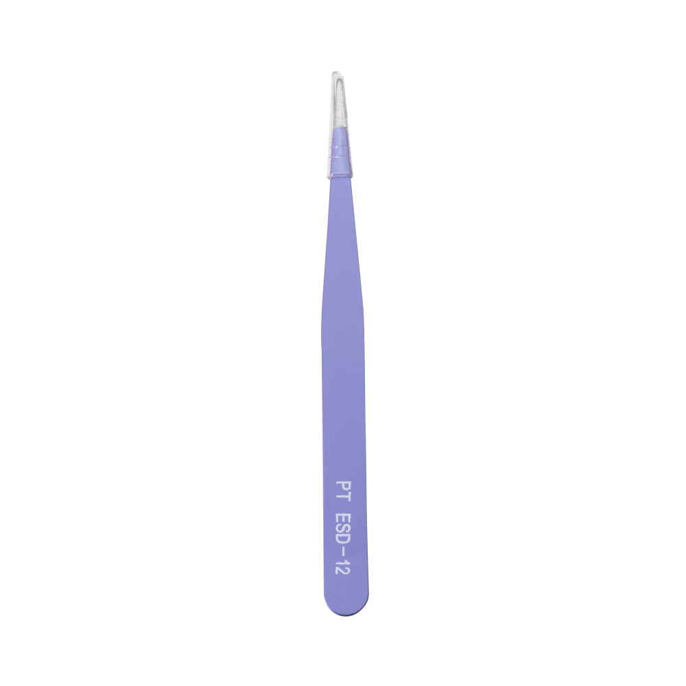 3-Color Bent Nose Tweezers, 1pc