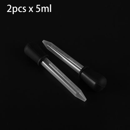 2-5pcs 5ml Clear Silicone Graduated Droppers for Crafts & Candy Molds