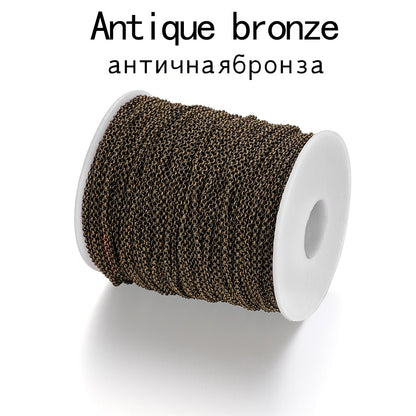2-5.8mm Bulk Rolo Chain, 5m lot