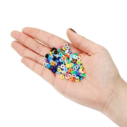 6mm Flat Round Polymer Resin Clay Beads