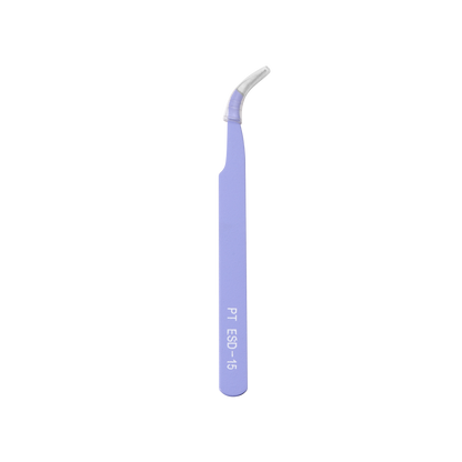 3-Color Bent Nose Tweezers, 1pc