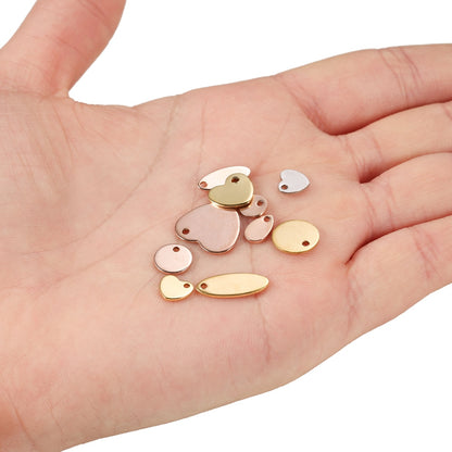 20Pcs Gold/Rose Gold Stainless Steel Charms