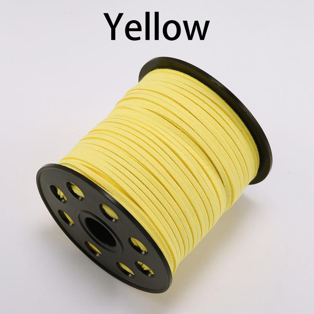 2.5 mm Flat Faux Suede Braided Cord Korean Velvet Leather, 10m lot