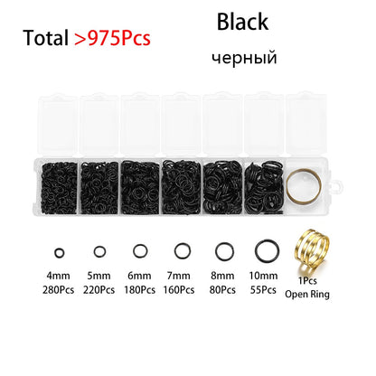Open Jump Ring Connectors Set, 975pcs