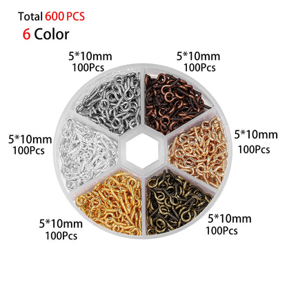 Mixed Mini Eye Pins, 600-900pcs
