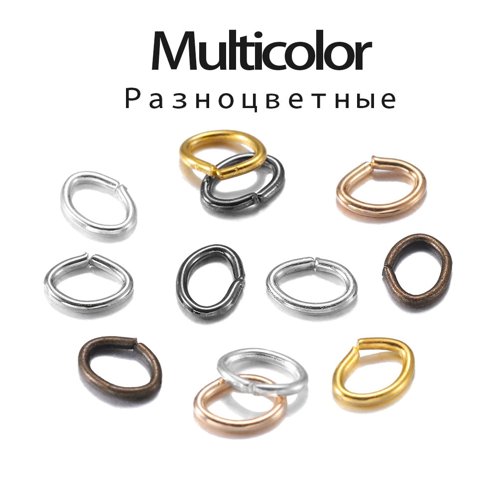 4-7mm Oval Jump Rings, 300pcs