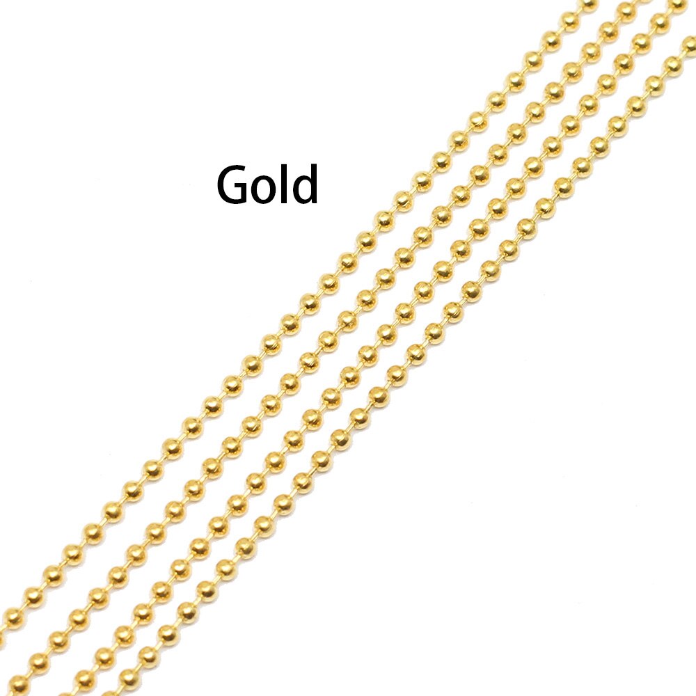 1.2 1.5 2 mm Metal Ball Bead, 5m