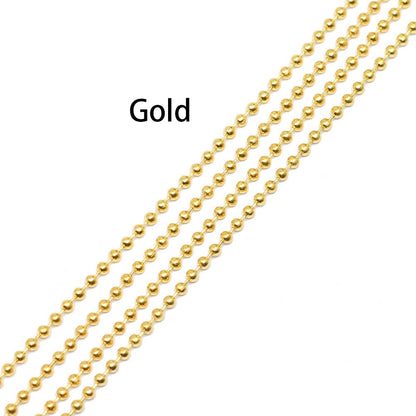 1.2 1.5 2 mm Metal Ball Bead, 5m