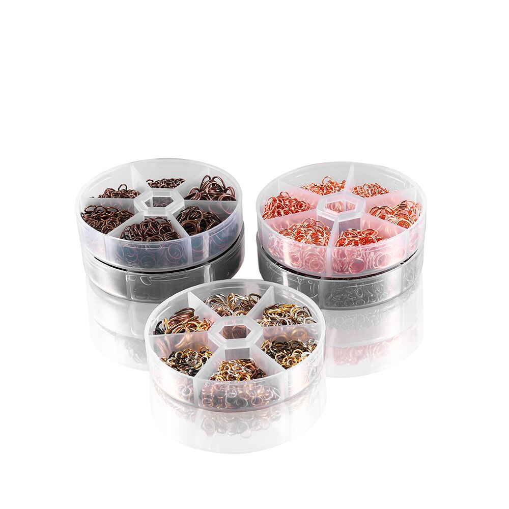 Mixed Color Jump Ring Set, 970pcs