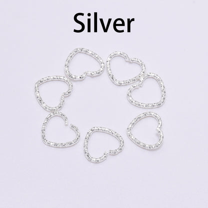 Gold Star 16.5mm Twisted Jump Rings, 50pcs