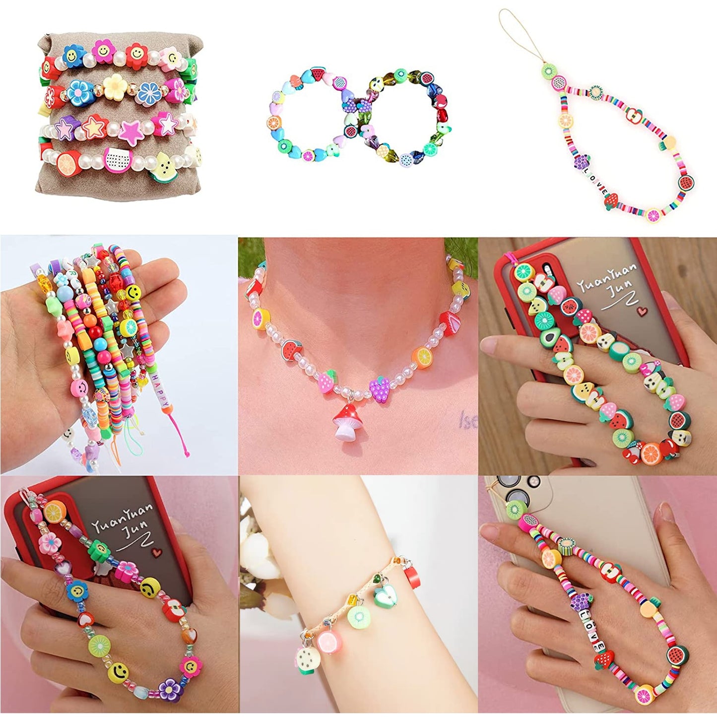 6mm Flat Round Polymer Resin Clay Beads