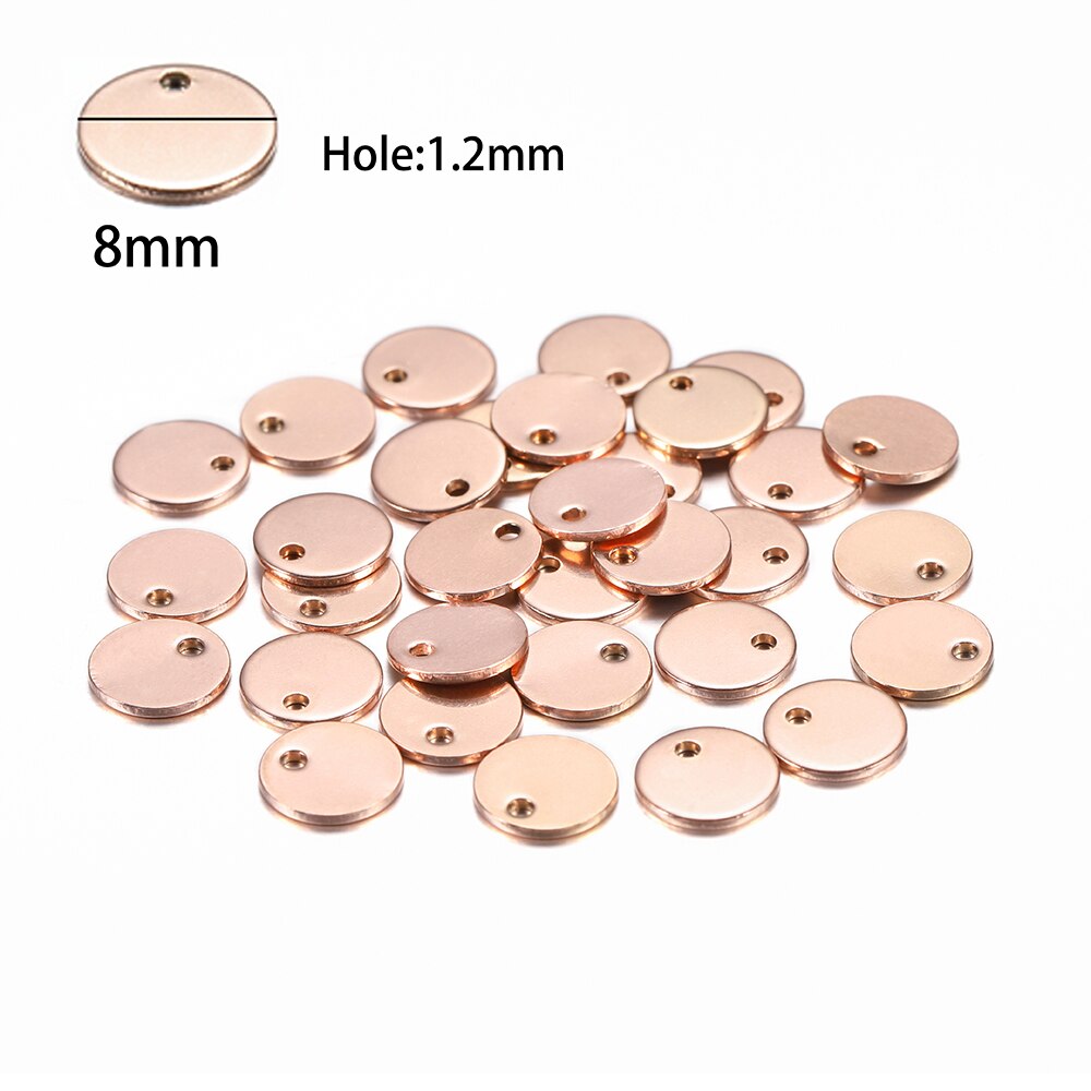 20Pcs Gold/Rose Gold Stainless Steel Charms