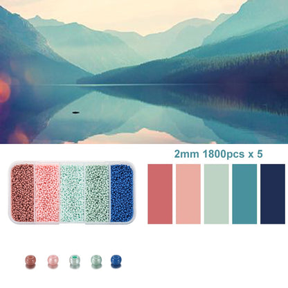 5 Color 2mm Czech Seed Beads Box