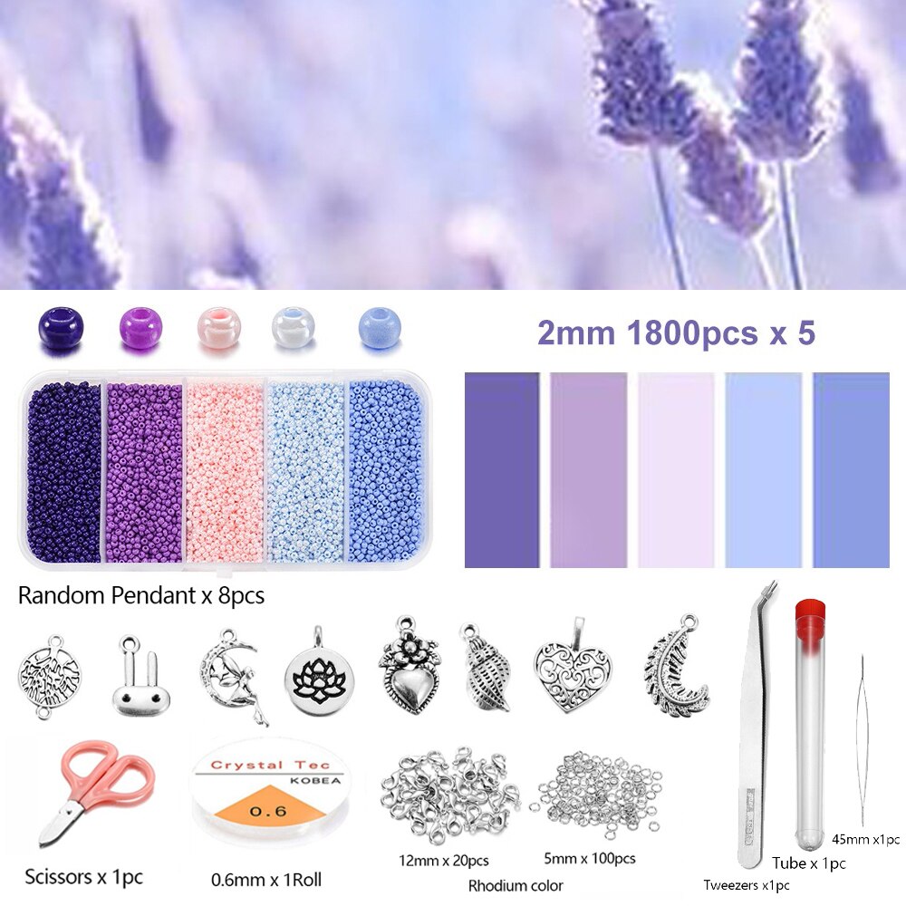 Czech Crystal Spacer Beads Set, 9000pcs