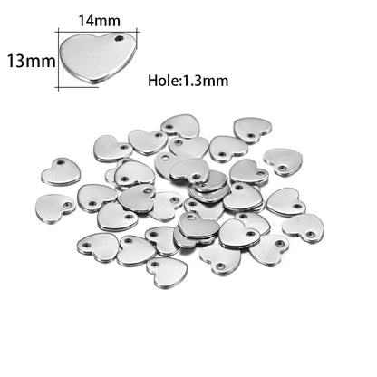 20Pcs Gold/Rose Gold Stainless Steel Charms
