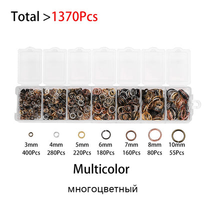 Open Jump Ring Connectors Set, 1370pcs