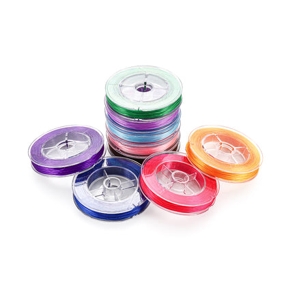 Flexible Beaded Elastic Cord, 50 Meters