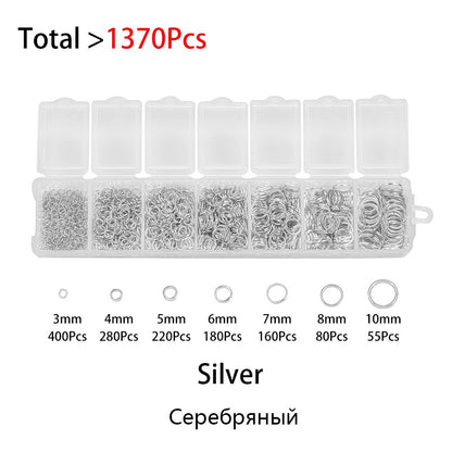 Open Jump Ring Connectors Set, 1370pcs