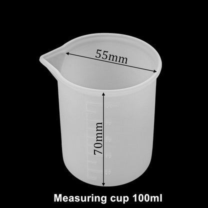 Silicone Measuring Cups for Resin, 100/350ml