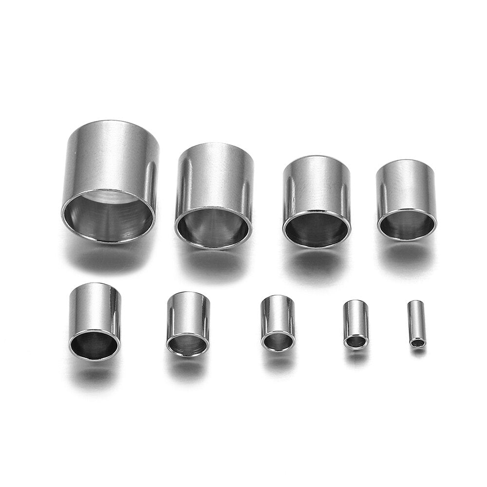 Fold Over Crimp Cord End Findings, 30/20pcs