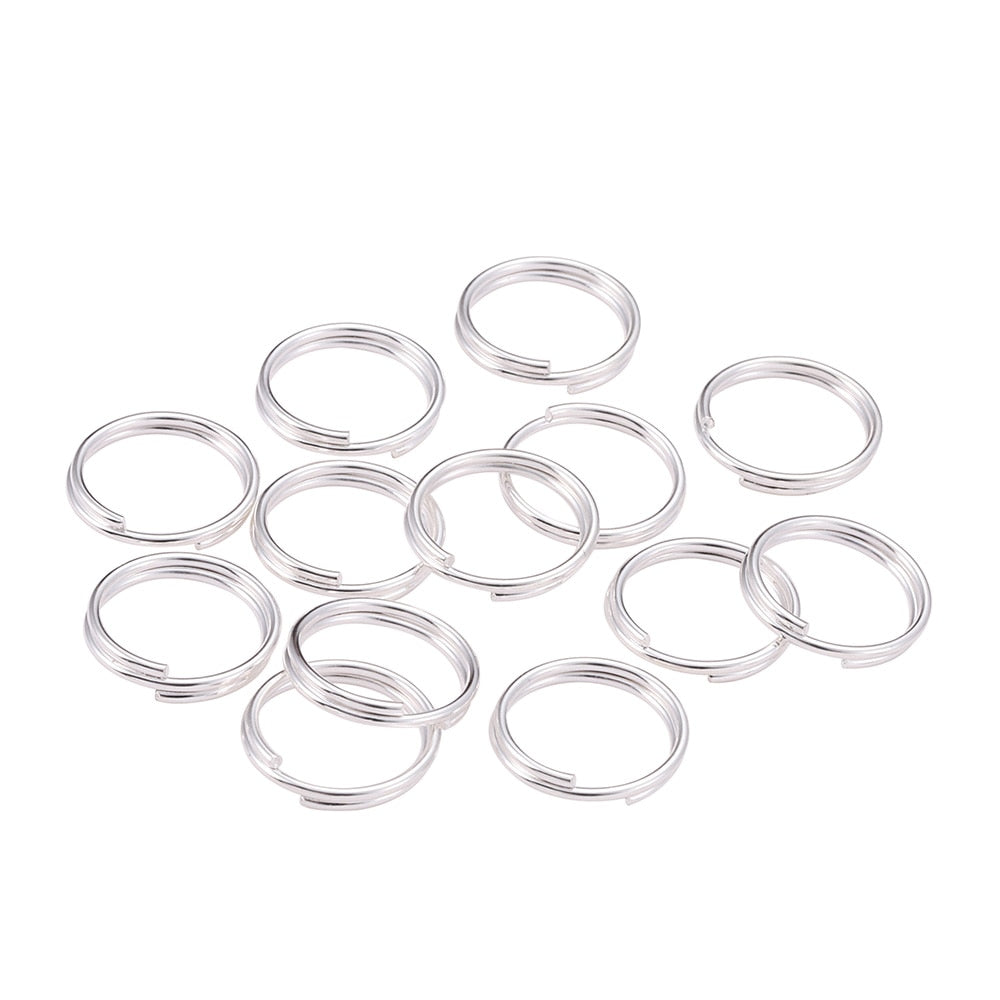 200pcs 6-12mm Gold Double Loop Jump Rings