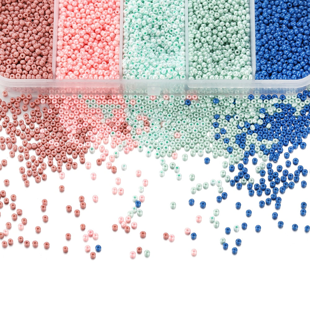 5 Color 2mm Czech Seed Beads Box