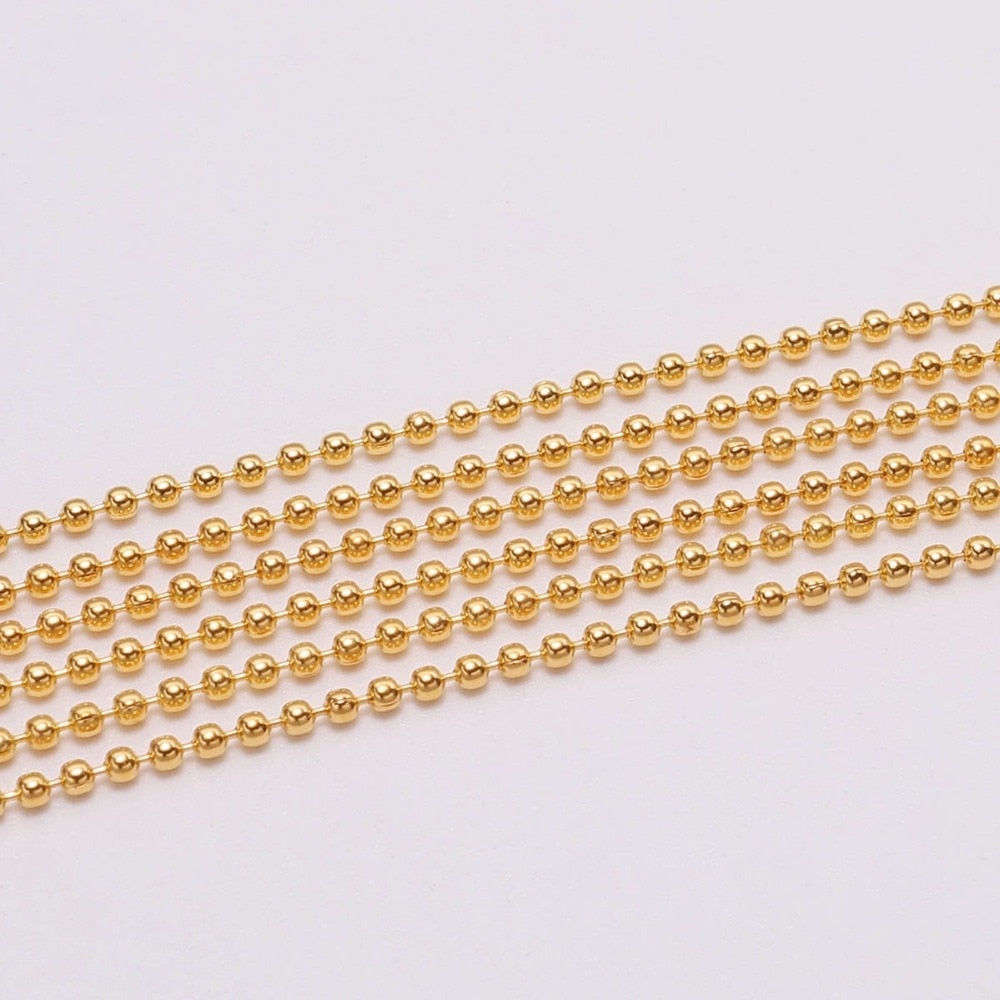 1.2 1.5 2 mm Metal Ball Bead, 5m