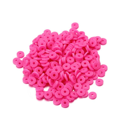 6mm Flat Round Polymer Resin Clay Beads