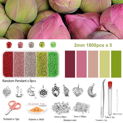Czech Crystal Spacer Beads Set, 9000pcs