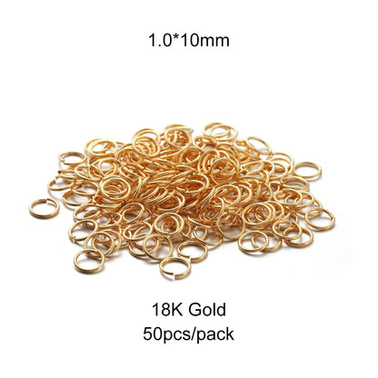4-10mm Steel Jump Ringsб 50-200pcs