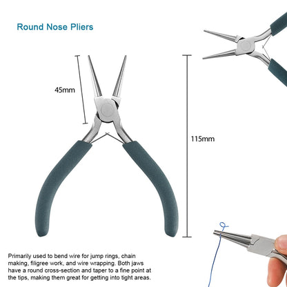 Premium Stainless Steel Jewelry Pliers for Handcraft Repairs