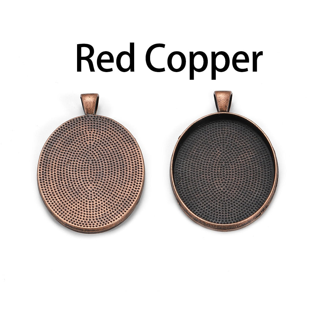 5pcs 30x40mm Gold Pendant Cabochon Base