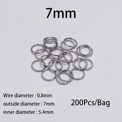 4-10mm Steel Jump Ringsб 50-200pcs