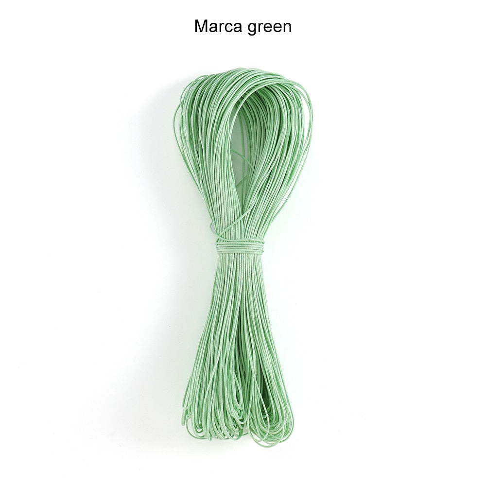 1 mm Polyester Braided Rope, Beaded Cord Wax, 65m lot