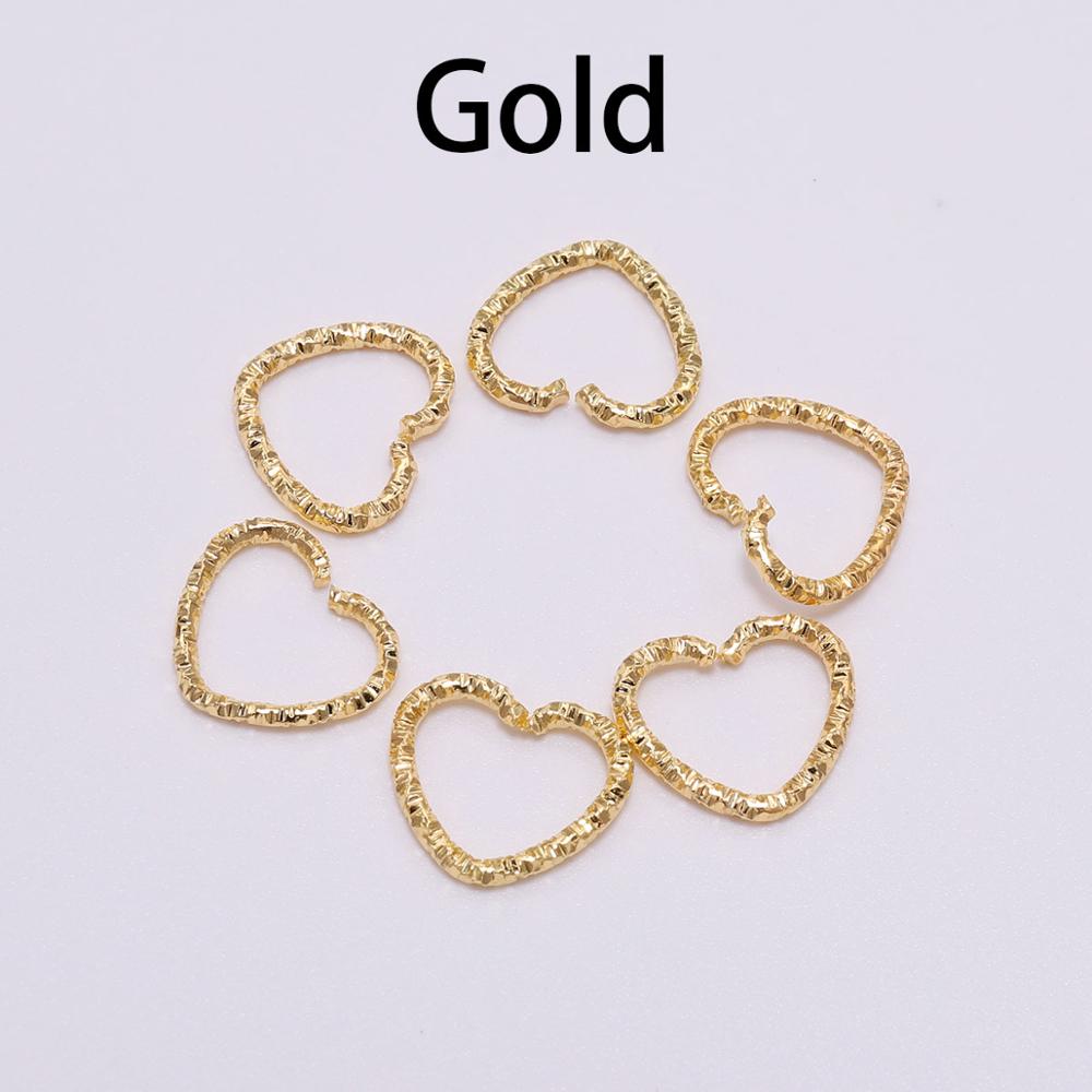 Gold Star 16.5mm Twisted Jump Rings, 50pcs