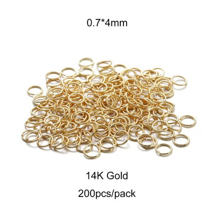 4-10mm Steel Jump Ringsб 50-200pcs