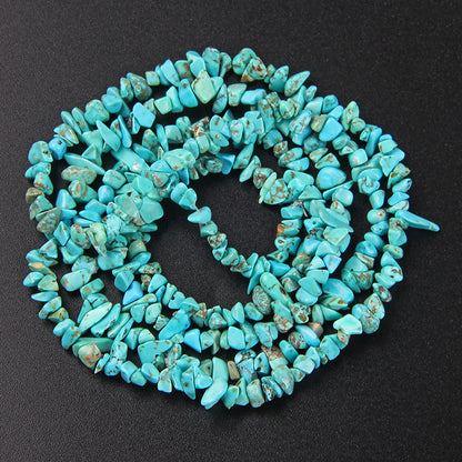 Blaue türkisfarbene Splitterperlen, 5–8 mm