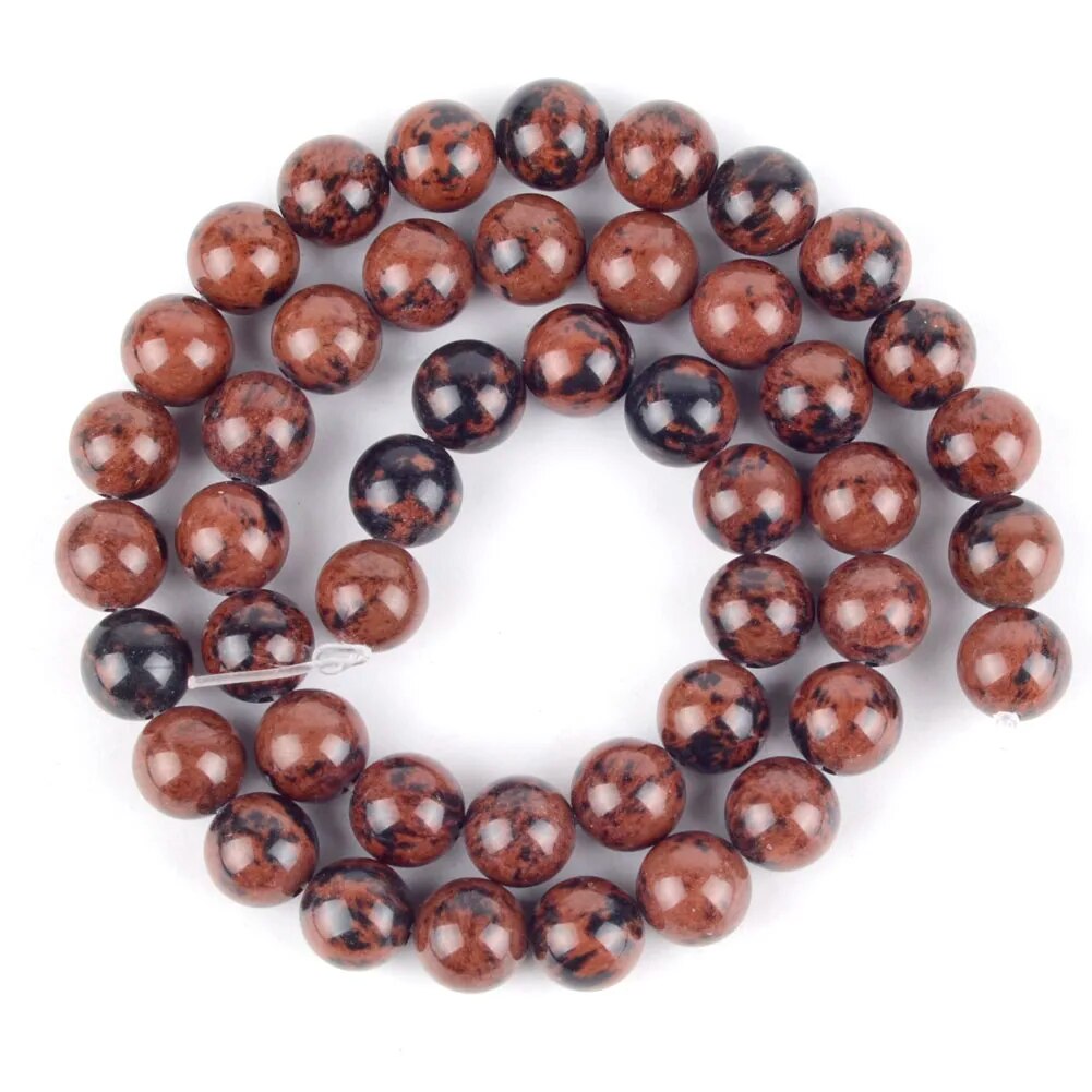 Brown Mahogany Obsidian Beads, 4-10mm