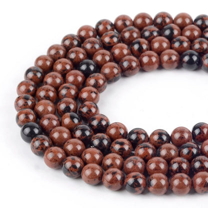 Brown Mahogany Obsidian Beads, 4-10mm